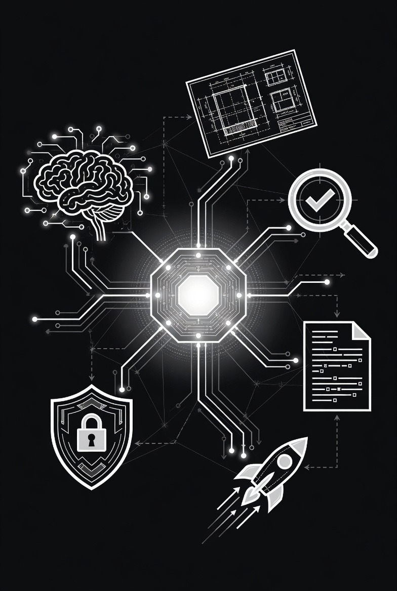 KI-Expertensystem von neckarshore.ai — spezialisierte AI-Agenten für Architektur, Quality Engineering, Dokumentation und Deployment